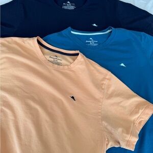 Tommy Bahama Men's T-Shirt Trio - Peach/ Orange, Blue, Navy